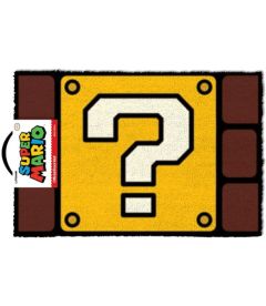 Zerbino Super Mario Question Mark Block Cm 60X40 Gp85084 Zerbino Super Mario Question Mark Block Cm 60X40 Gp85084